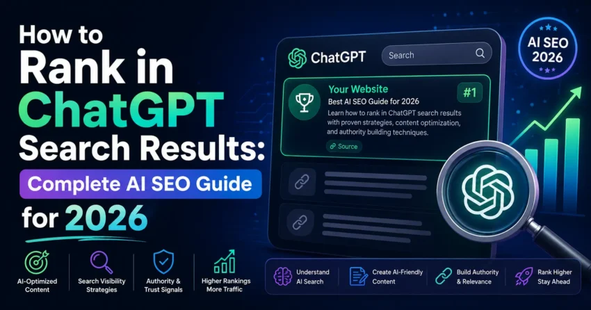 How to Rank in ChatGPT Search Results Complete AI SEO Guide for 2026