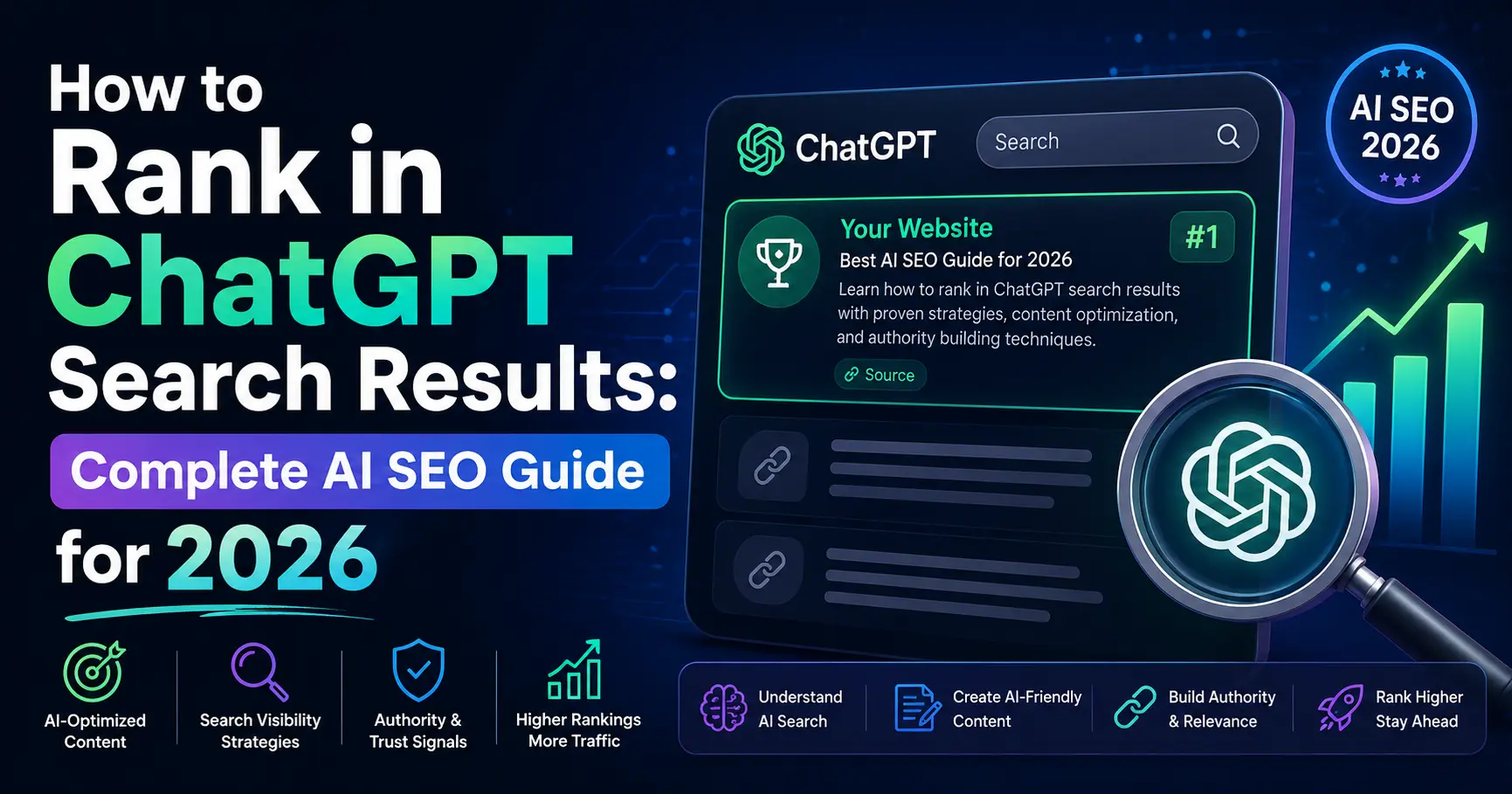 How to Rank in ChatGPT Search Results: Complete AI SEO Guide for 2026